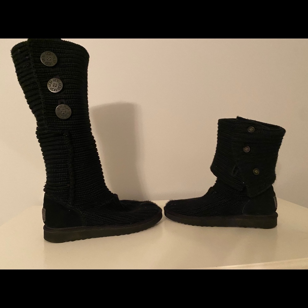 UGG Classic Cardy Button Knit Boots